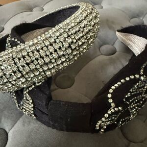 Black and Silver Rhinestone Headbands